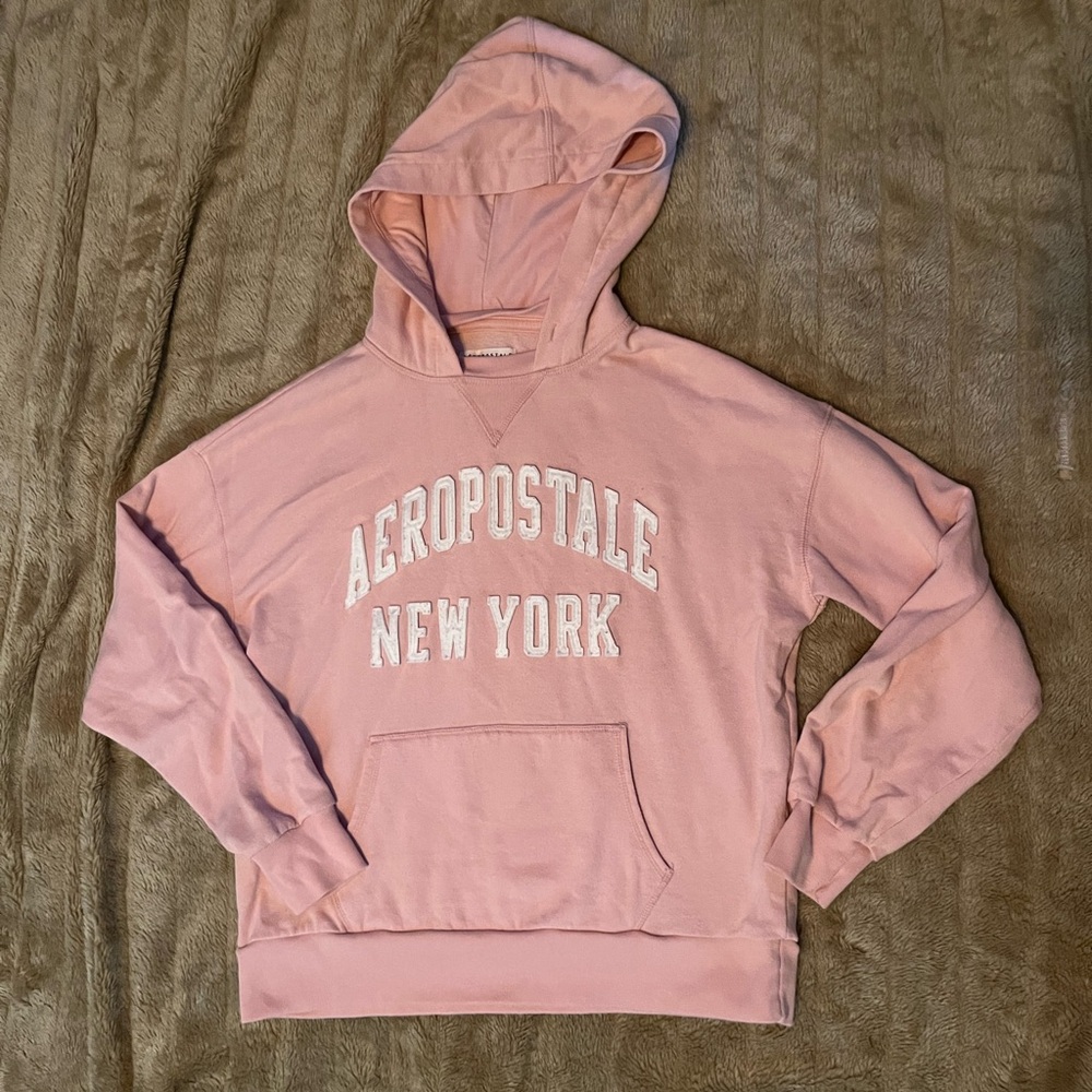Women’s Aeropostale Hooded Pink Sweatshirt Size XS Excellent Condition